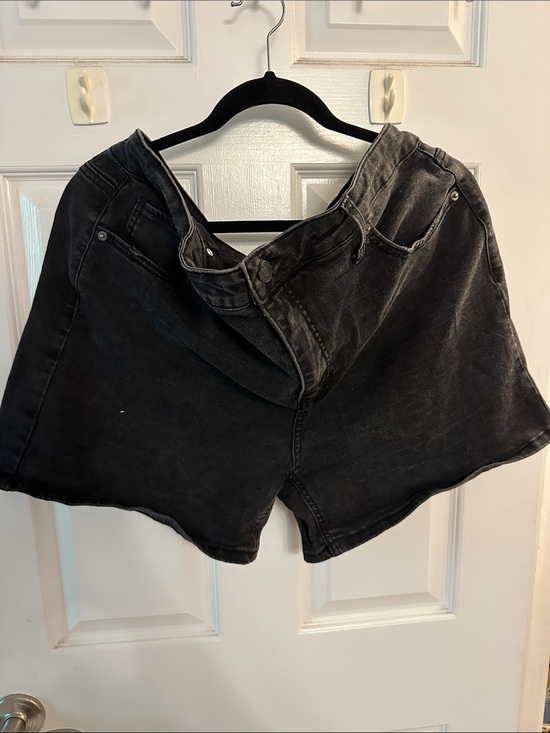 Terra & Sky Pants - Terra & Sky Black Denim Shorts